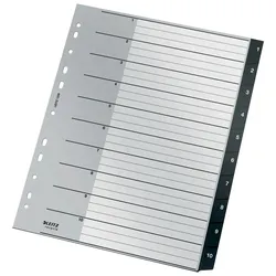 LEITZ Kunststoff-Register Recycle 1208, Taben 1 ? 10