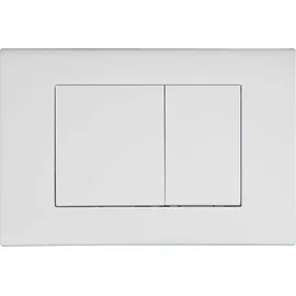 Stilform Drückerplatte Weiß Matt Kompatibel zu Geberit Duofix Sigma (up 320) oder Delta 2 Mengenspülung