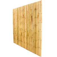 Bambuszaun 180 x 180cm, hellgelblich starr aus Moso Bambus mit Durch. je 3,5