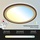 Briloner Leuchten - LED Deckenlampe mit Backlighteffekt, Slim LED Deckenleuchte CCT, Ultra Flach, Dimmbar, Fernbedienung, Ø420 mm, Braun-Gold