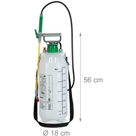 Relaxdays Drucksprühgerät 8 Liter