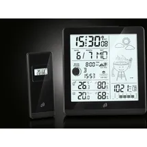Auriol Funk Wetterstation Schwarz NEU