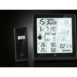 Auriol Funk Wetterstation Schwarz NEU