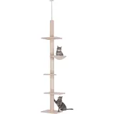 PawHut Kratzbaum Deckenhoch 230-260 cm beige