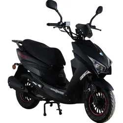 ALPHA MOTORS Motorroller »Speedstar «, 50 cm3, 45km/h, Euro 5 - schwarz