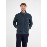Lerros Sweatjacke in Zig-Zag-Struktur - Classic Navy - M