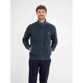 Lerros Sweatjacke in Zig-Zag-Struktur - Classic Navy - M