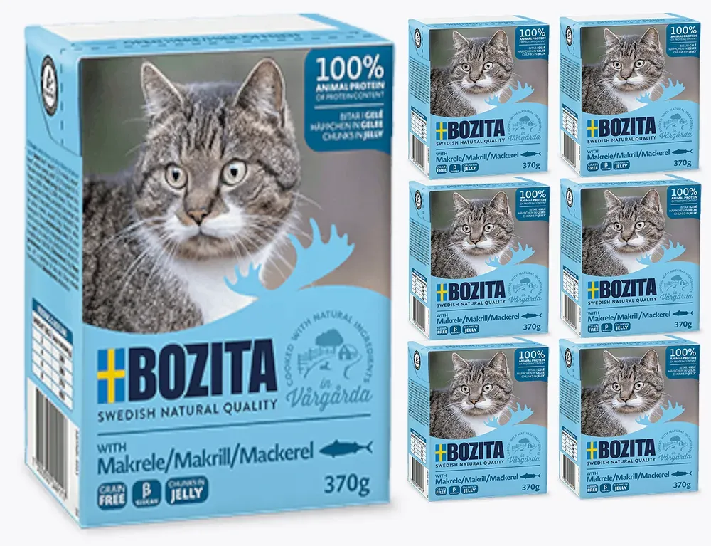 Bozita Cat Tetra Recard  Makrele 6x370g (Rabatt für Stammkunden 3%)