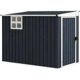 Outsunny Gerätehaus 2,28 x 2,31 m Dunkelgrau