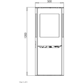 ADURO Pelletofen Aduro P5 6,8 kW Schwarz