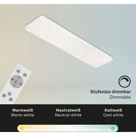 Brilo LED-Panel Frameless 6,9 cm x 100 cm x 25 cm Weiß