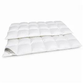 Betten Hofmann Premium Daunendecke Daunenbett 6x8 135x200 100% neue weiße Daunen - Weiß