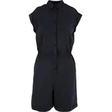 URBAN CLASSICS Damen Trainingsanzug Ladies Viscose Twill Jumpsuit, Twill Jumpsuit für Frauen, mit Gürtel, erhältlich in verschiedenen Farben, Größen XS-5XL - XS
