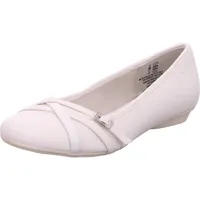 S.Oliver Damen Ballerinas mit Riemchen Elegant, Weiß 38 EU