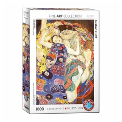 EUROGRAPHICS Puzzle Die Jungfrau von Gustav Klimt, 1000 Puzzleteile bunt