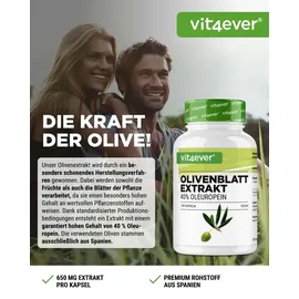 Vit4ever Olivenblatt Extrakt 650 Kapseln 180 St.
