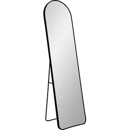 freiraum Spiegel >Madrid< in Schwarz, Alu, Glas - 40x150x3cm (BxHxT) - Schwarz