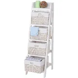 MCW Leiterregal Franca Standregal 101 x 30 x 35 cm Weiß