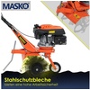 MASKO® Benzin Gartenfräse MK-909 Motorhacke Ackerfräse mit Arbeitsbreite - 4 Takt Motor - Bodenfräse – Gartenhacke – Kultivator – Bodenhacke