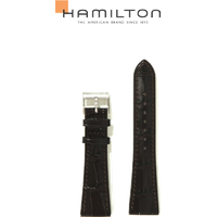 Hamilton Leder Thinline / Squarelin Band-set Leder-braun-22/16 H690.387.100 - braun