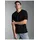 TRIGEMA T-Shirt "TRIGEMA V-Shirt DELUXE Baumwolle", Herren, Gr. M, schwarz, Single Jersey, 100% Baumwolle, Basic, lang, V-Ausschnitt, Shirts T-Shirt