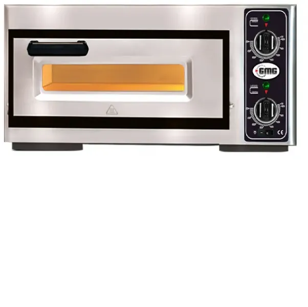Pizzaofen PF3232 E elektrisch - 1x Ø 32cm | 2,5 kW | 230V - Edelstahl 1 Backkammer