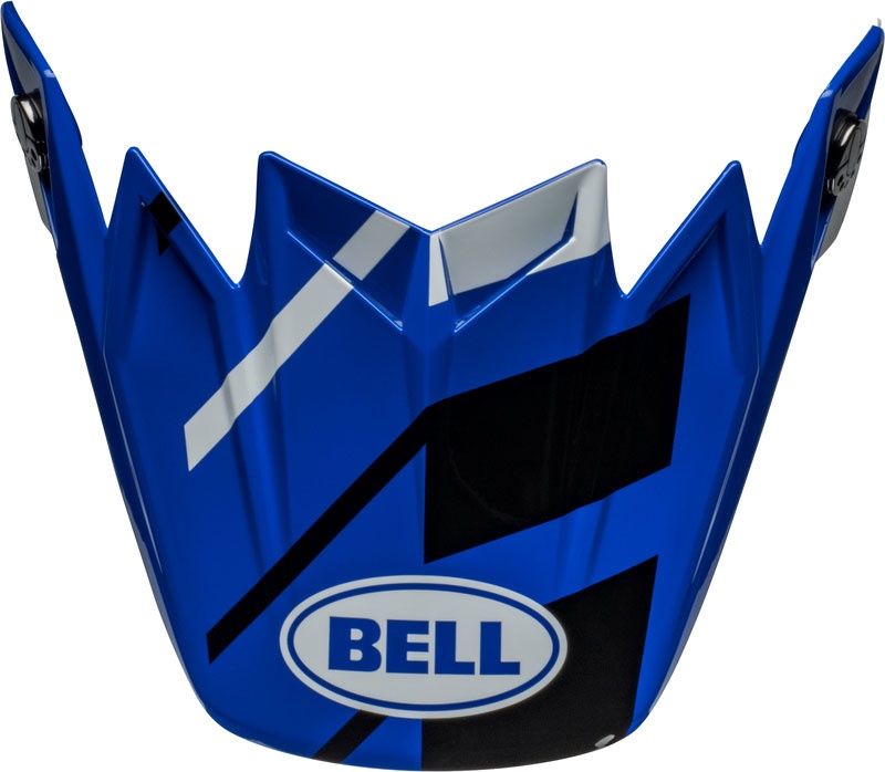 Bell Moto-9S Flex Banshee, sommet du casque - Bleu/Noir/Blanc