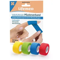 Lifemed 10 Selbsthaftende Pflasterverbände 4 m x 2,5 cm