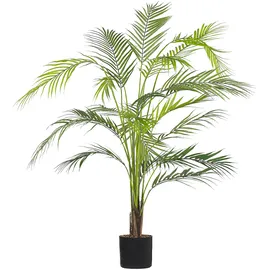 Beliani Kunstpflanze Areca Palm 124 cm Grün