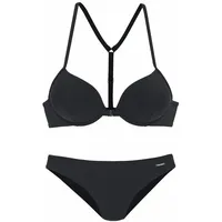 Bruno Banani Push-Up-Bikini Damen Schwarz 38 Cup AA