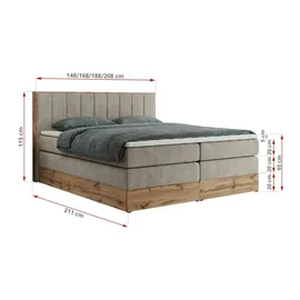 MKS Bellissimo King 160 x 200 cm H4 Beige