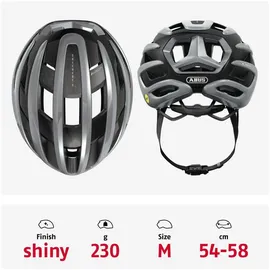 ABUS AirBreaker 2.0 MIPS 54-58 cm schwarz/silber 2021