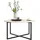 luxuskollektion Runder Couchtisch Schwarz Holz 88 x 44,5 cm