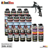 Brunnenschaum 8 x 750ml Bauschaum 2 x Reiniger Montageschaum Schaum Pistole