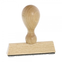 Holzstempel (70x10 mm - 2 Zeilen)