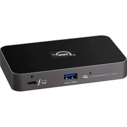 OWC Laptop-Dockingstation "5-Port Thunderbolt 4", grau (grau, schwarz), B:23,5mm T:7,5mm, Dockingstationen