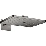 Hansgrohe Axor ShowerSolutions Kopfbrause 460 3jet eckig mit Brausearm eckige Rosette, polished black chrome