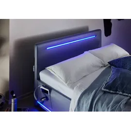 Meise Möbel Circle Polsterbett mit LED Beleuchtung