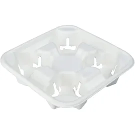 NATUREStar Becherhalter Quattro 50 St. 21,5 cm x 21,5 cm Weiß