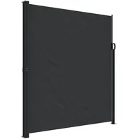 vidaXL Aluminium Seitenmarkise 220 x 500 cm Schwarz