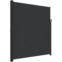 vidaXL Aluminium Seitenmarkise 220 x 500 cm Schwarz