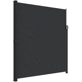 vidaXL Aluminium Seitenmarkise 220 x 500 cm Schwarz
