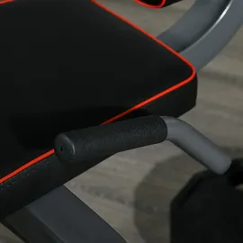 sportnow Beinstrecker, Verstellbar Beinbeuger mit Plattenbeladung, Stahl, Schwarz