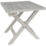 Estexo Beistelltisch Holztisch Tisch Kaffeetisch Gartentisch Klapptisch Akazie Holz Balkontisch Akazienholz Teetisch 40 x 40 cm Weiß lasiert