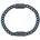 MJIUF5BM6 Armband Blau/Schwarz 19 cm