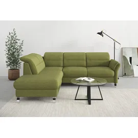 sit&more Eckcouch Federkern 3-Sitzer Grün