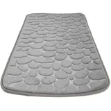 Intirilife Duschvorleger Grau 80 x 50 cm