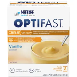 OPTIFAST CREME Vanille GESCHMACK 8X55 g Pulver
