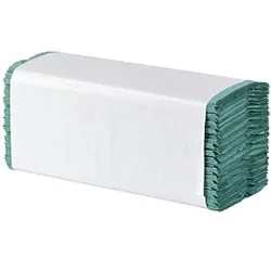 CWS Papier-Falthandtücher 276200 Basic Recycling, C-Falz, 1-lagig, grün