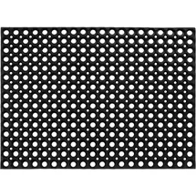 Andiamo "Gummi Ringmatte" Gr. 16, schwarz, B:60cm H:15mm L:80cm, Gummi, Teppiche, Fußmatte, Schmutzfangmatte, In- und Outdoor geeignet, besonders robust